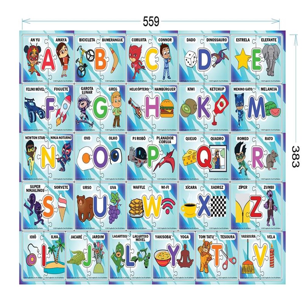 Jogo Educativo - Jogo doas Letras Pj Mask