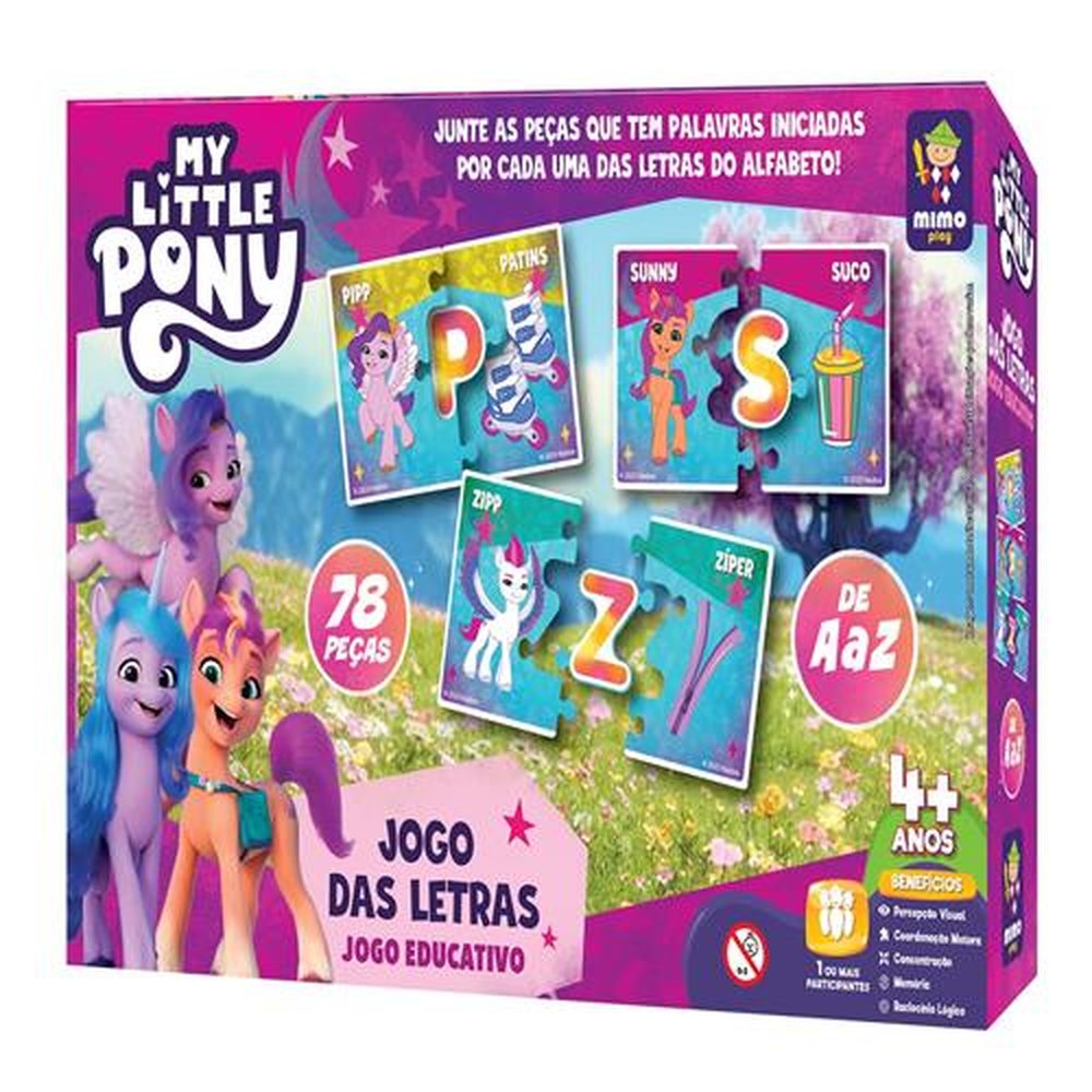 Jogo Educativo - Jogo das Letras My Litlle Poney
