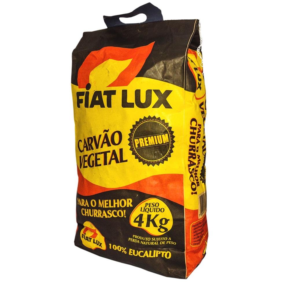 Carvão Vegetal Premium Fiat Lux 4Kg