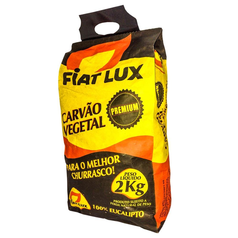 Carvão Vegetal Premium Fiat Lux 2Kg
