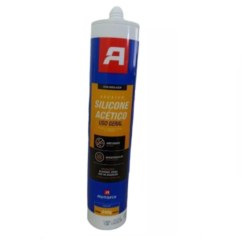 Silicone Acetico Incolor Uso Geral 240g - Autofix