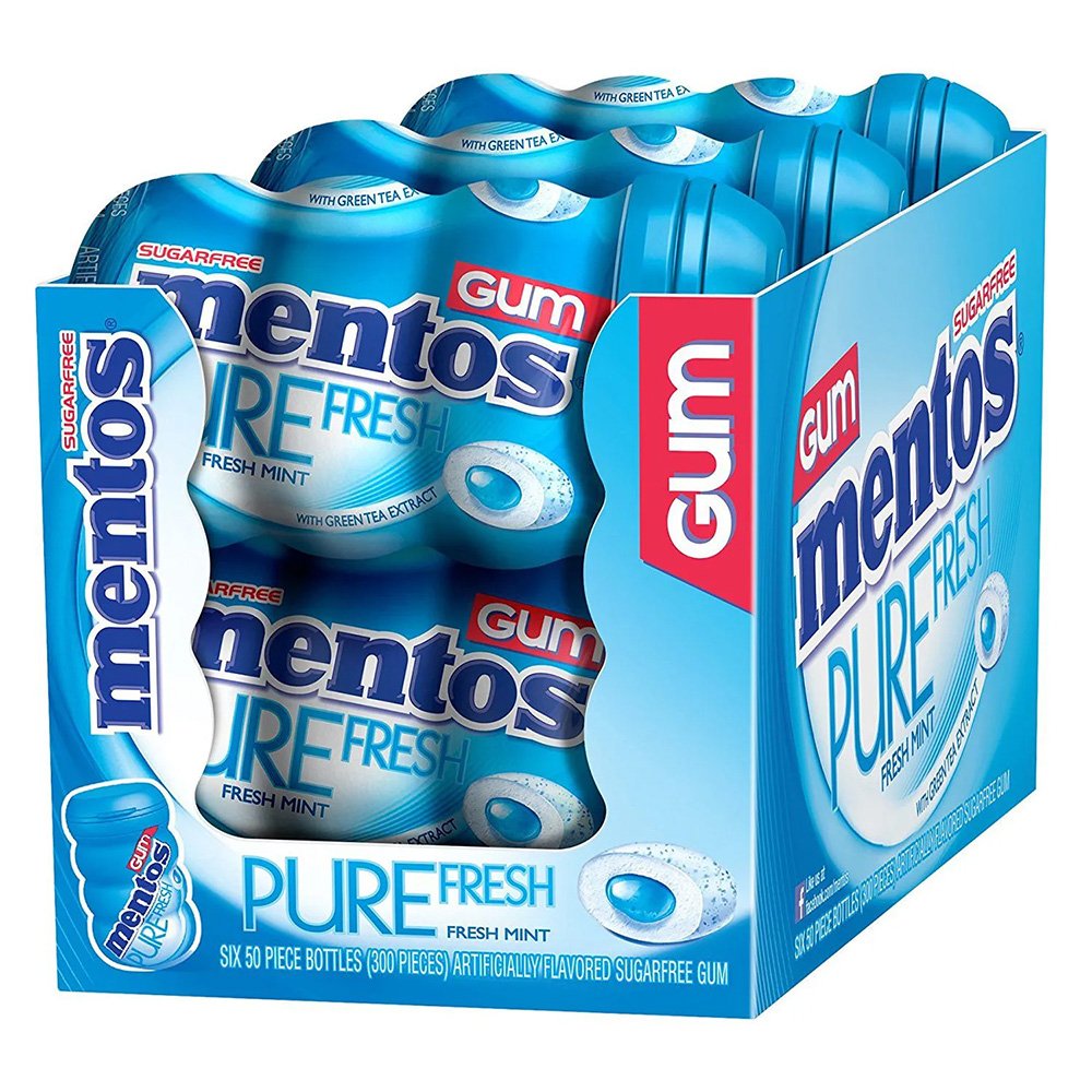 Mentos Garrafa Big 1 Caixa Com 6 Unidades Fresh Mint