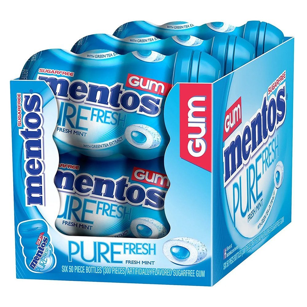 Goma De Mascar Mentos Pure Fresh Mint Pote 92G