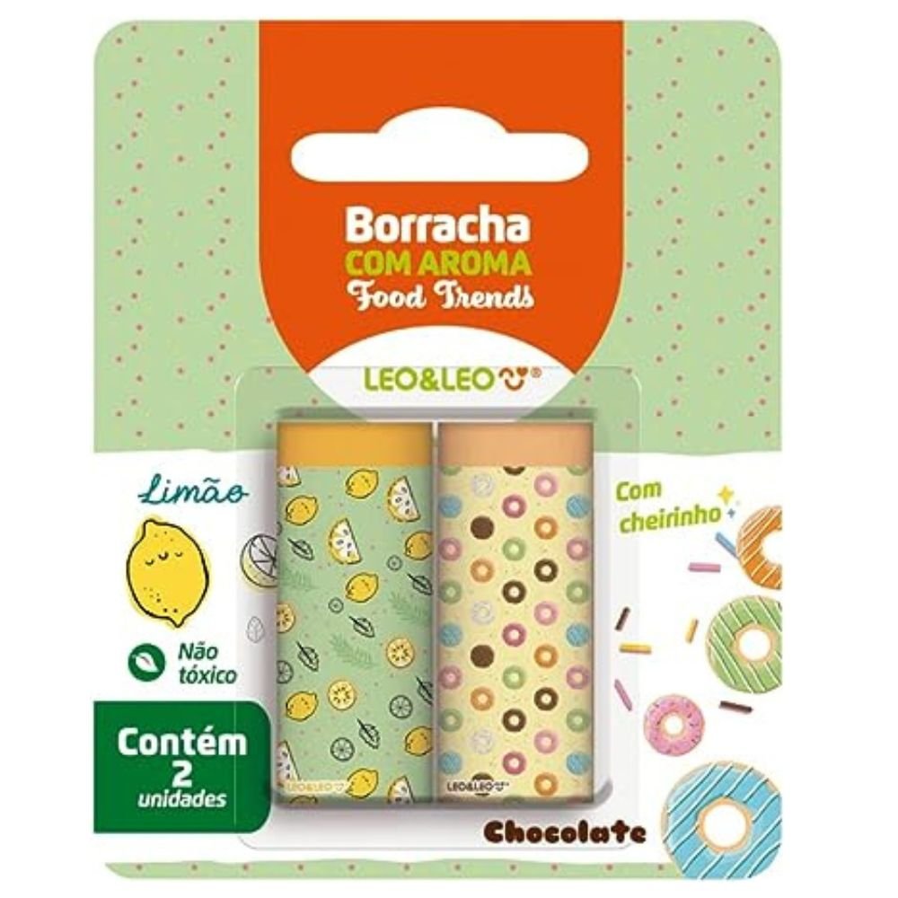 Borracha Leonora Decorada Food Trends Com Aroma Blister Com 2 Unidades