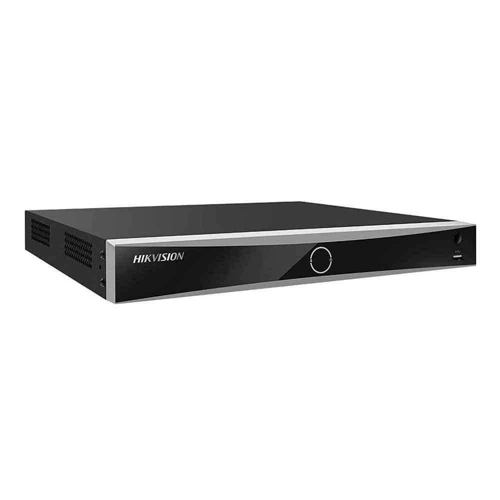 Gravador Digital Ip Nvr 8mp 4k Acusense 16 Canais Poe 200w 10/100 1u 2 Sata H.265+ Rec. Facial Ds-7616nxi-k2/16p Hikvision