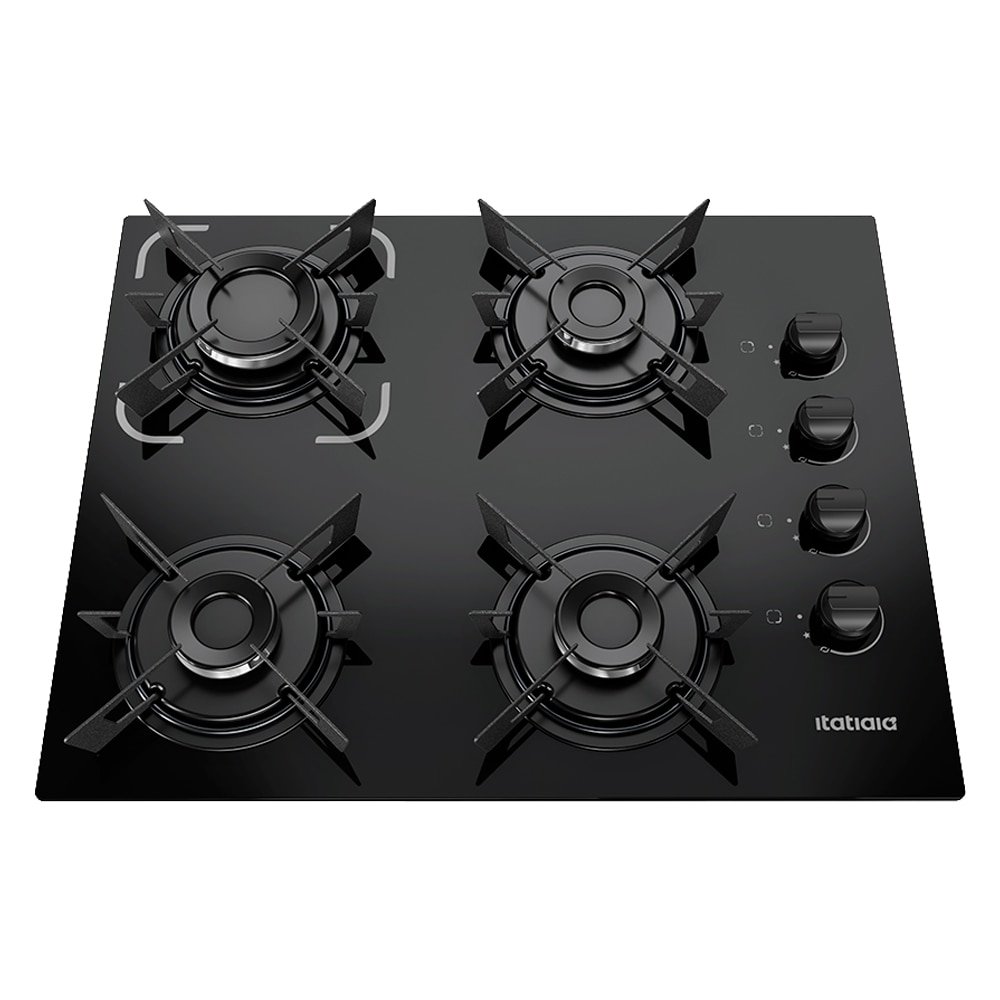Fogão Cooktop Itatiaia 4 Bocas Electra | Tripla Chamas, Preto, Bivolt