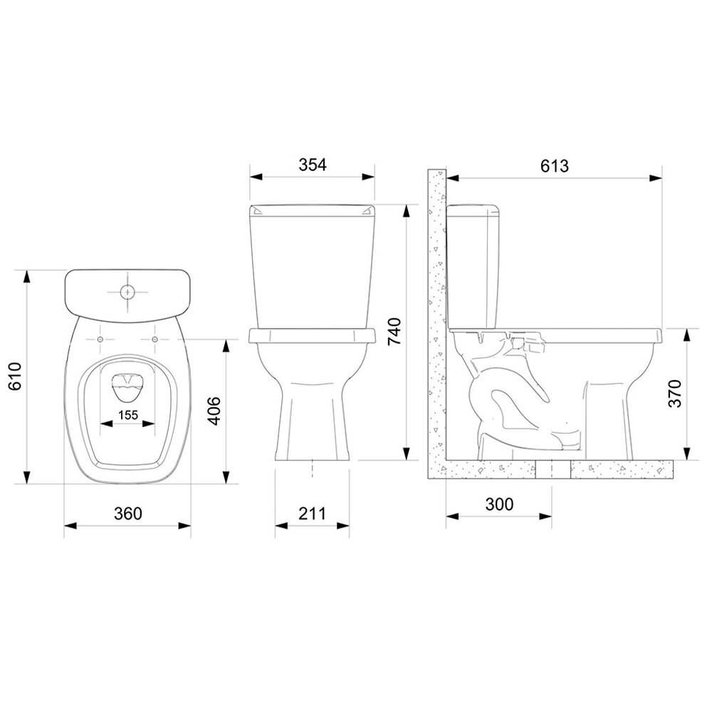 Kit Vaso Sanitário + Caixa Acoplada + Acessórios de Fixação Celite Like Branco