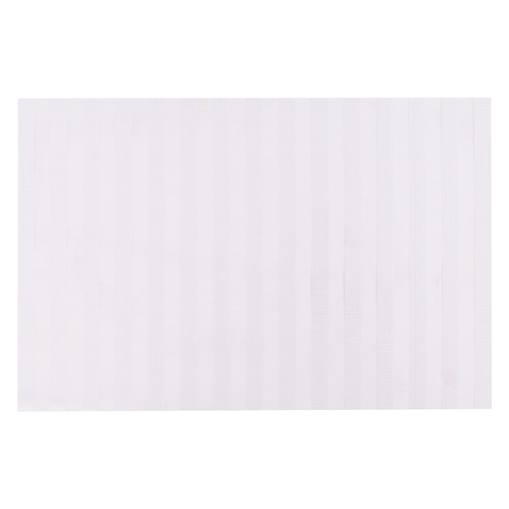 Lugar Americano De Listrado Branco Retangular 45X30 Mimo Style