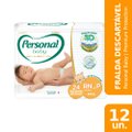 Fralda Descartável Personal Premium Jumbo Tamanho RN/P - 12 Pacotes com 24 Fraldas - Total De 288 Tiras