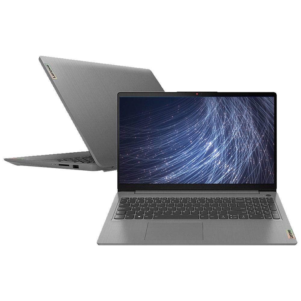Notebook Lenovo Ideapad 3 | Tela de 15.6", R7-5700U, 512GB SSD, 12GB RAM, Linux, Cinza