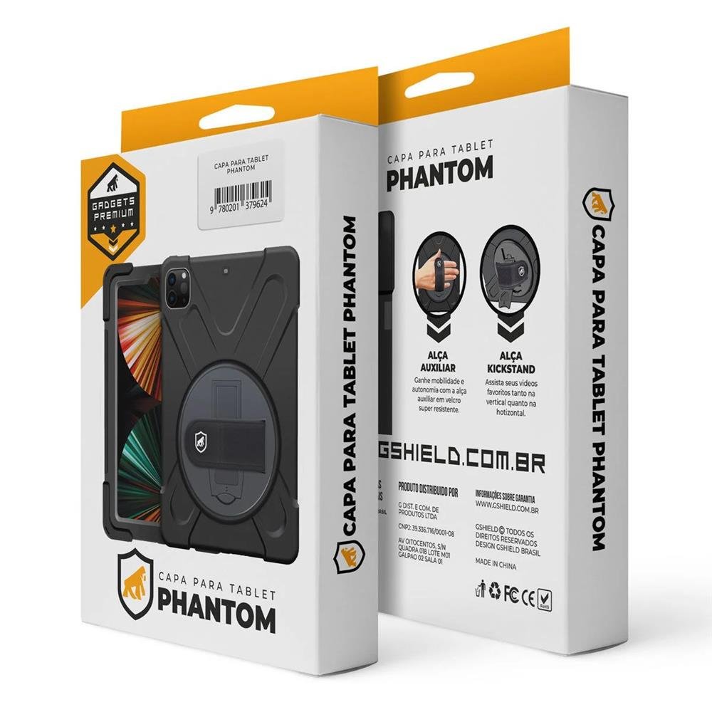 Capa Phantom Para Ipad 10.2 ( 7 / 8 / 9 Geracao)