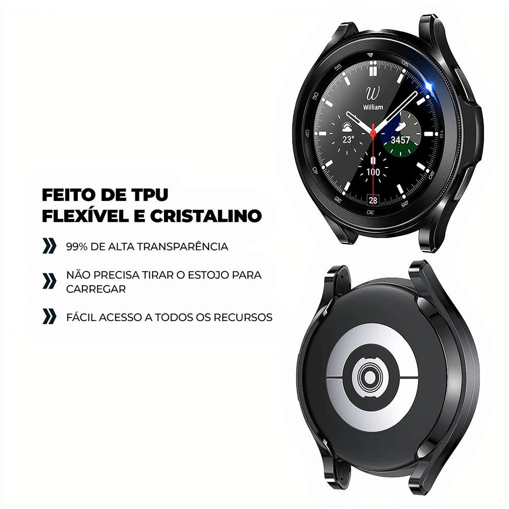 Case Bumper Armor Para Smartwatch Watch 4 40Mm