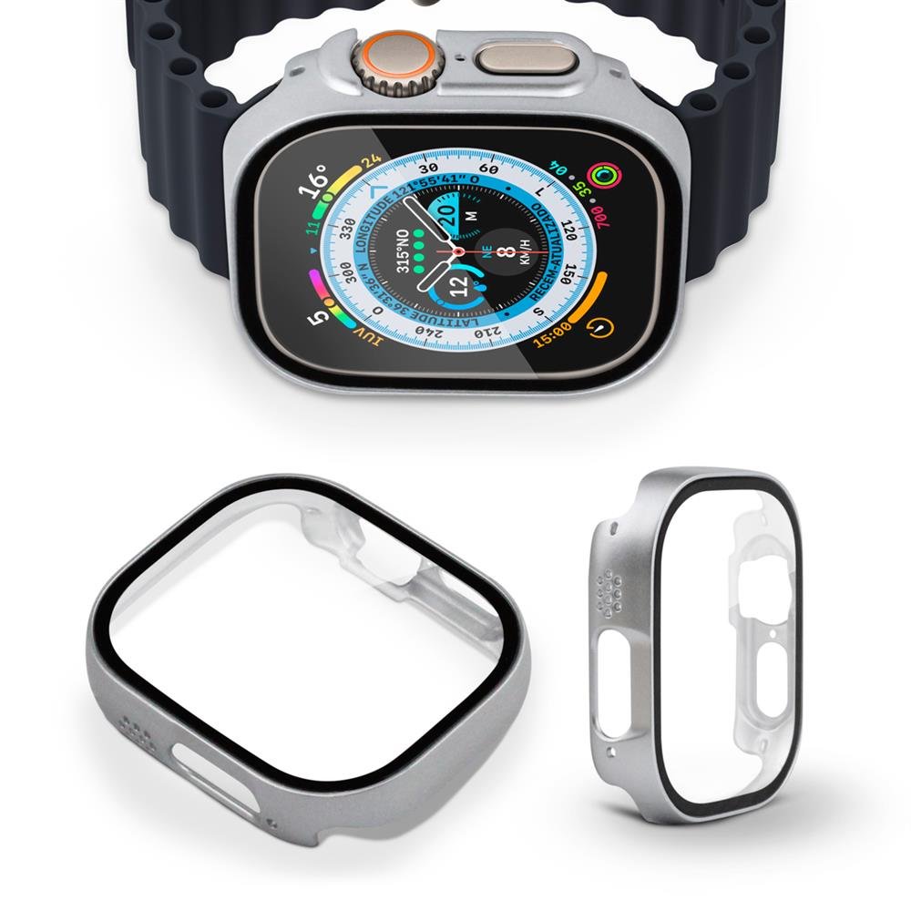 Case Armor Para Apple Watch Ultra 49Mm - Prata