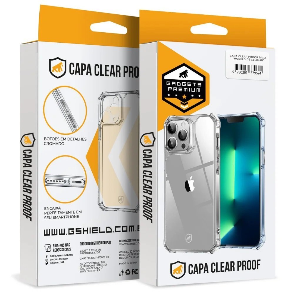 Capa Clear Proof Para Iphone 14 Pro Max
