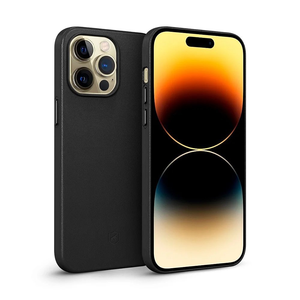 Capa Couro Dual Para Iphone 13 Pro Max - Preta