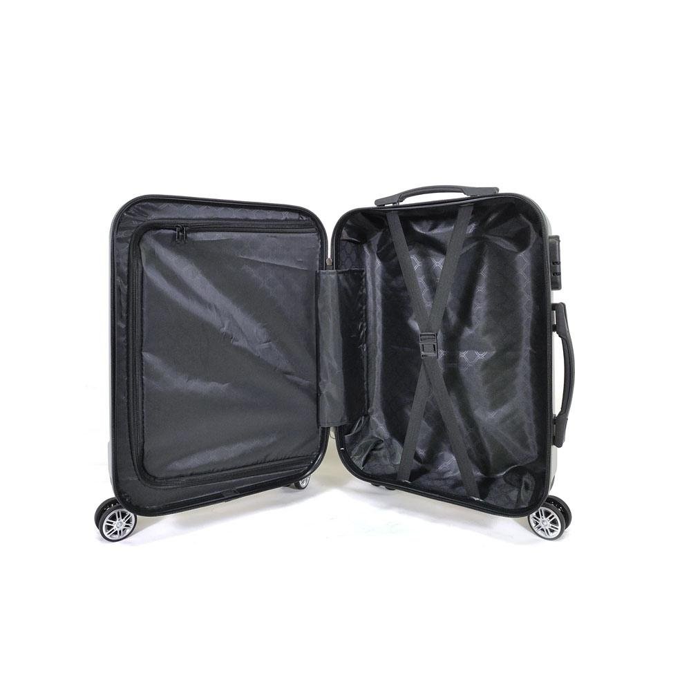 Mala de Bordo ABS 4 Rodas Adventure Fortt Prata - MAB01-PR