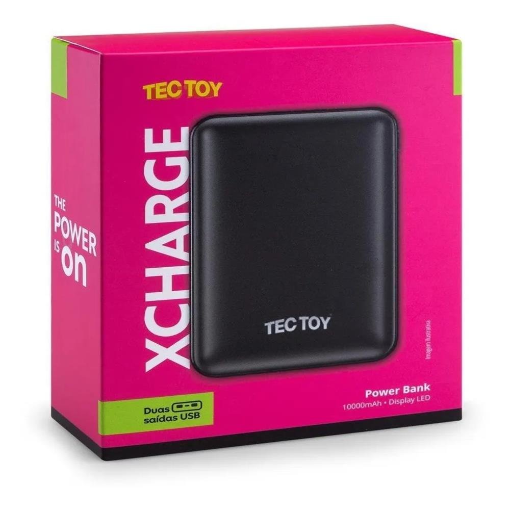 Power Bank Tectoy Xcharge Carregador Portátil 10000MAh