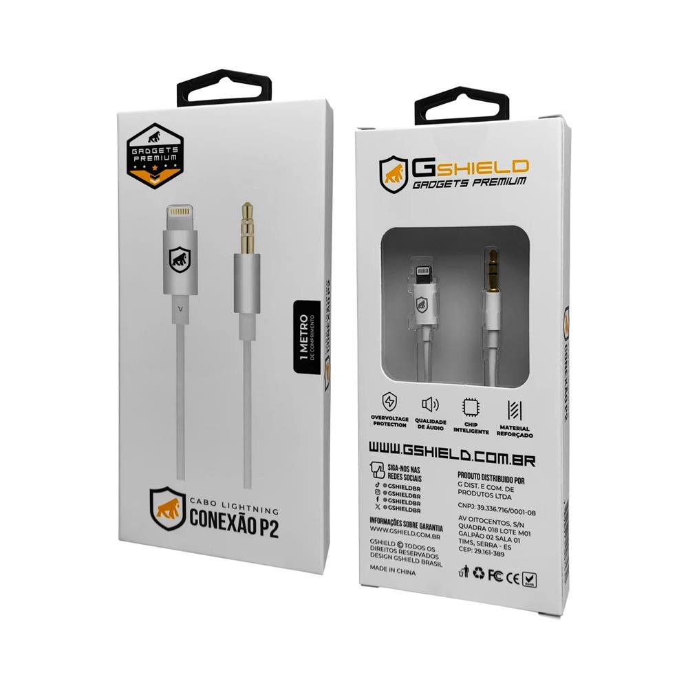 Cabo Auxiliar P2 Para Lightning - 1M