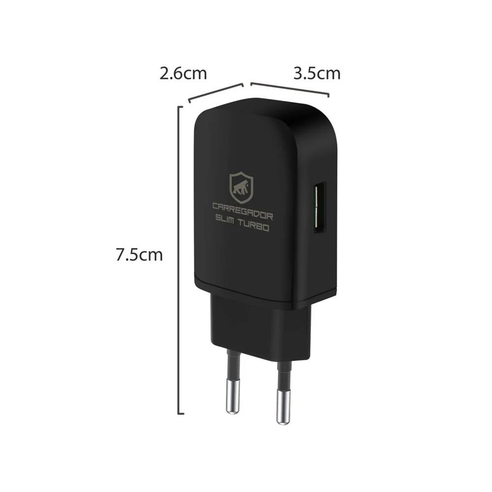 Carregador De Parede Turbo Slim