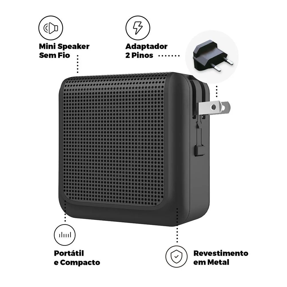 Carregador Caixa De Som Mini Charger