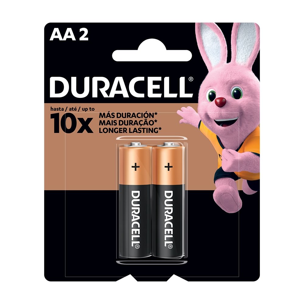Pilha Duracell Alcalina Pequena AA - Embalagem com 2 unidades