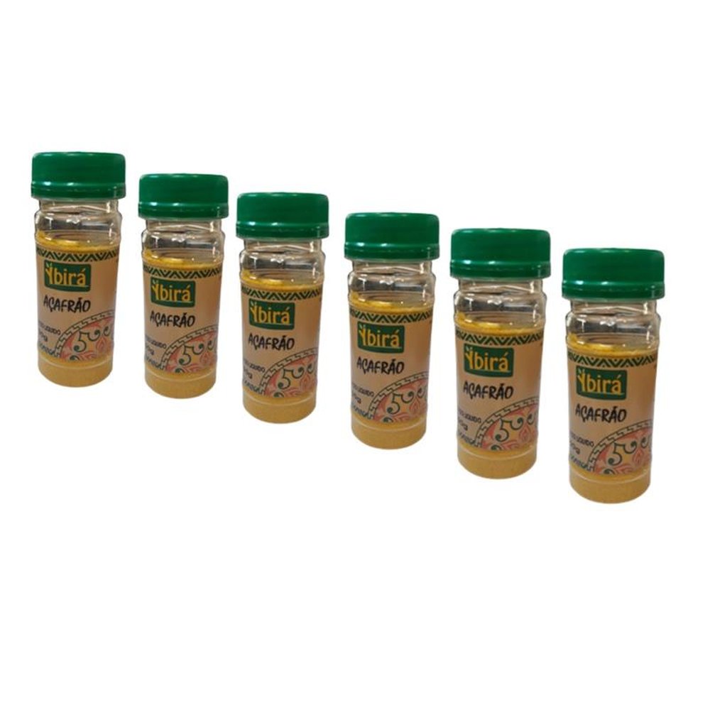 Tempero Açafrão 50g - Embalagem com 6 Unidades