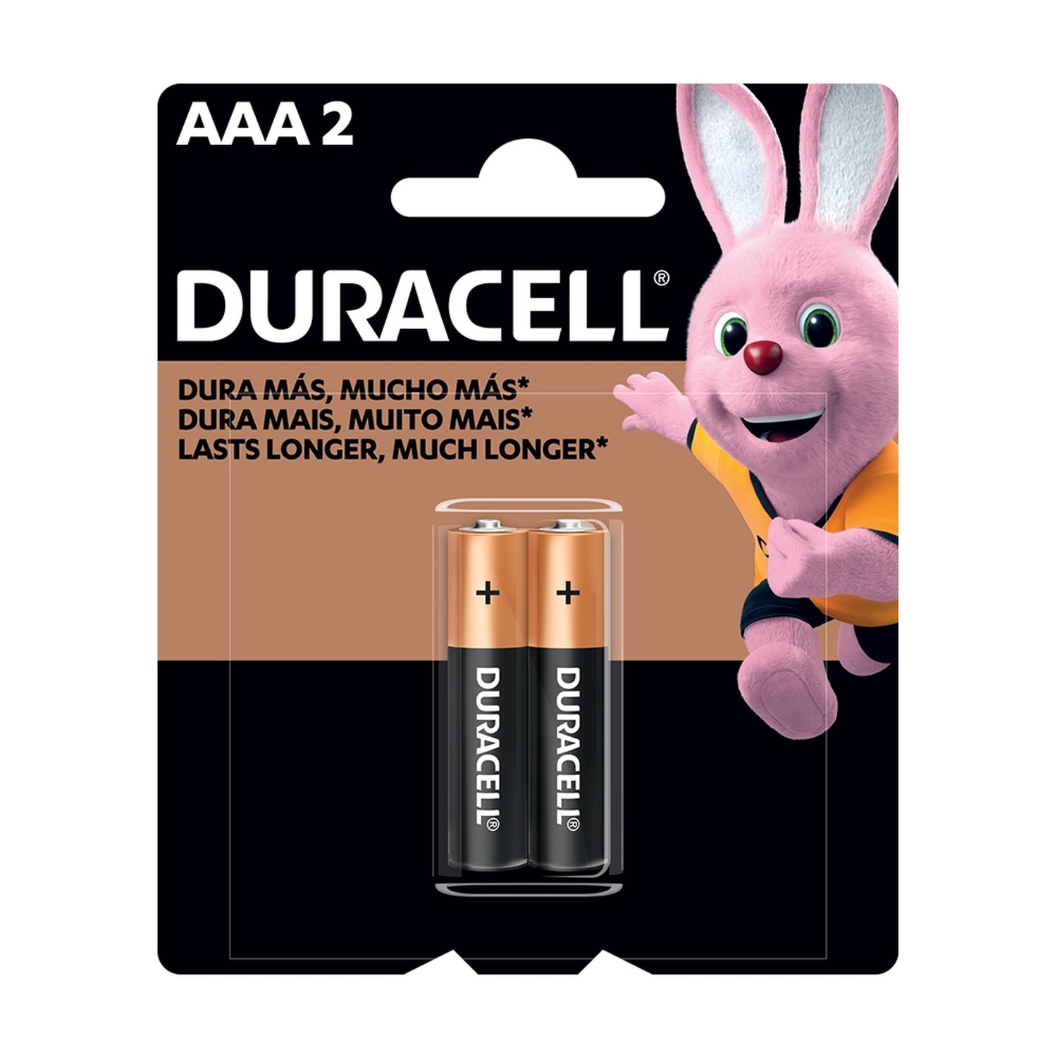 Pilha Duracell Alcalina Palito AAA - Embalagem com 2 unidades