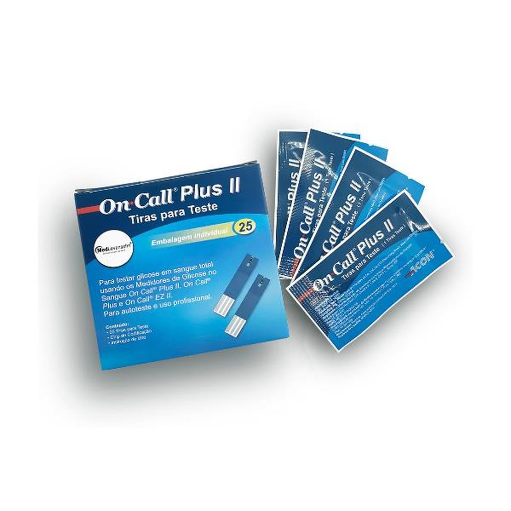 Tira De Glicose Individual 25 Branca OCPII Cx25
