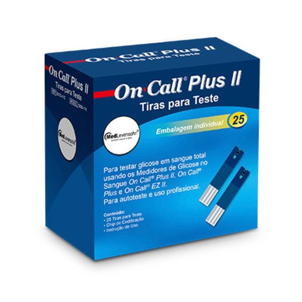 Tira De Glicose Individual 25 Branca OCPII Cx25
