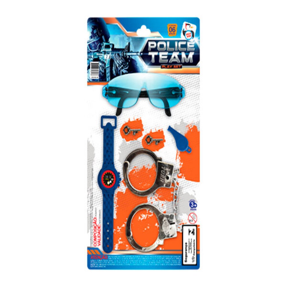 Kit Police Team Acessorios 5 Peças