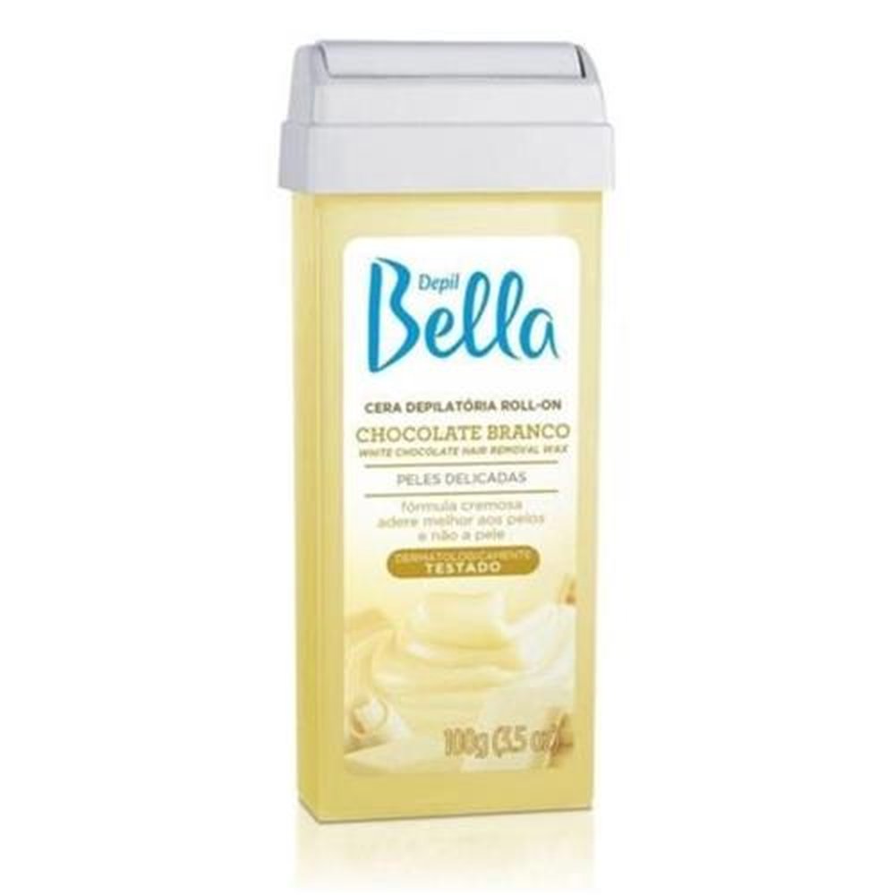 Cera Depilatória Roll-on Depil Bella - Chocolate Branco 100g