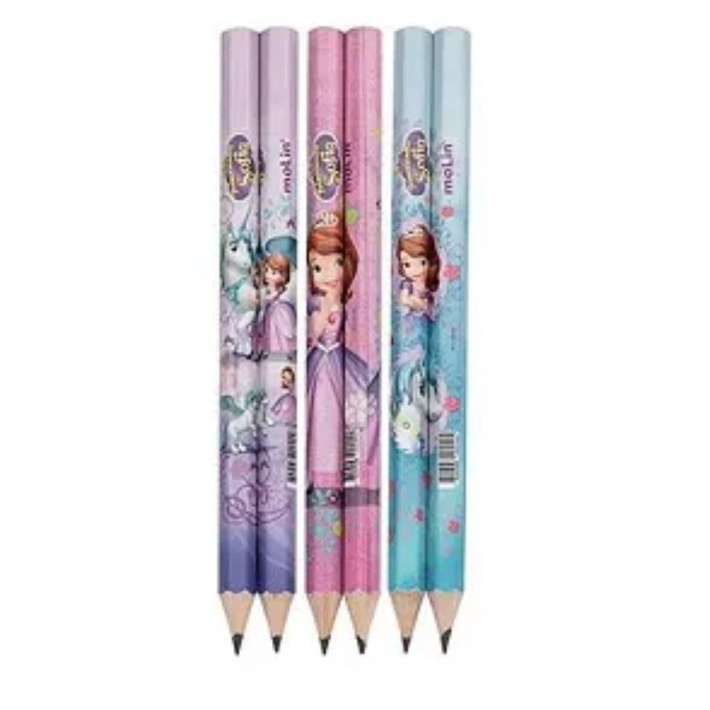 Lápis Preto Jumbo HB Princesinha Sofia Molin