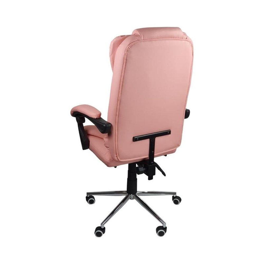 Cadeira De Escritorio Presidente Ergonomica Apoio Para Pés Oficial Webshop - Rosa
