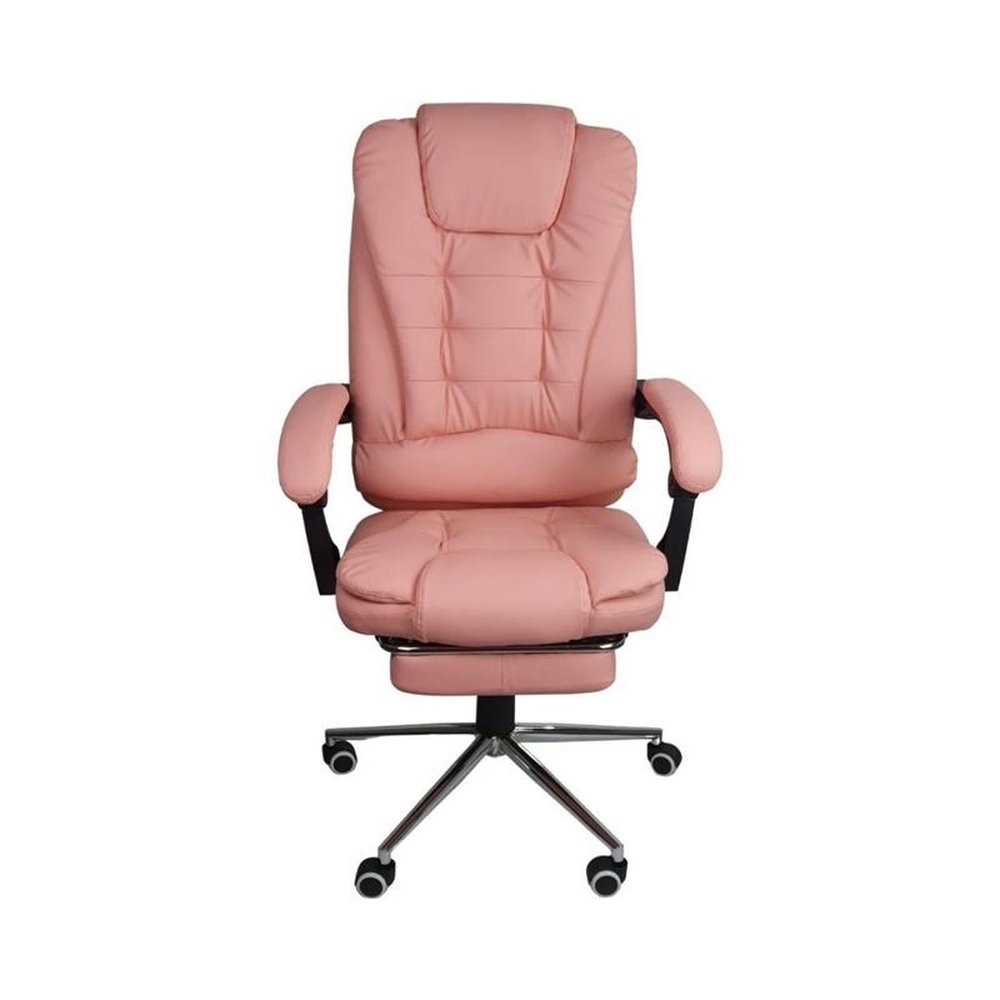 Cadeira De Escritorio Presidente Ergonomica Apoio Para Pés Oficial Webshop - Rosa