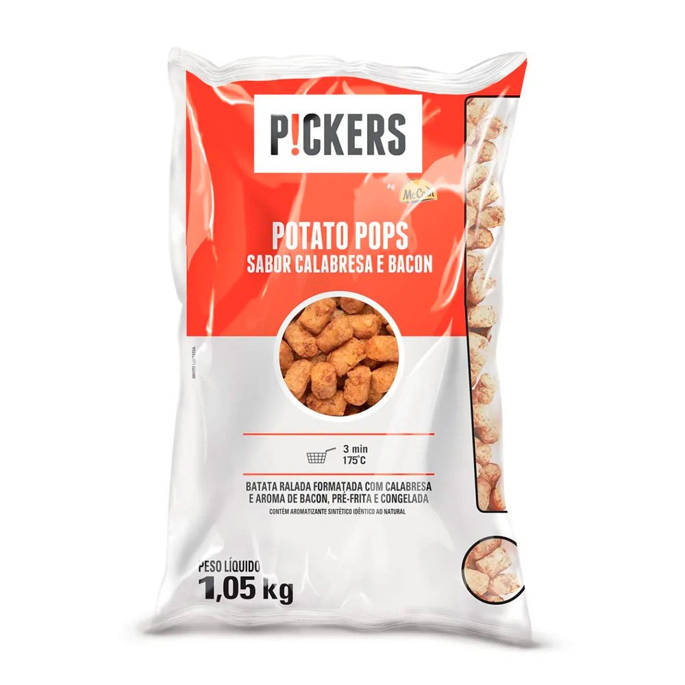 Batata Pops Calabresa Pickers 12x1,05kg