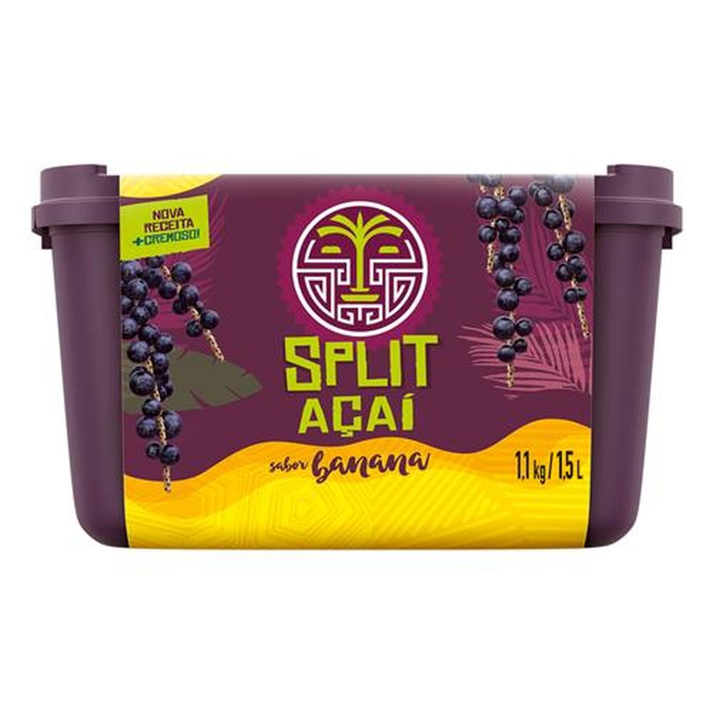 Açaí com Banana Split 9x1,5l