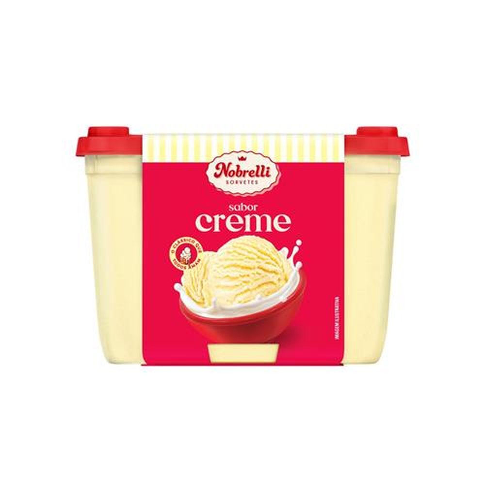 Sorvete Pote Creme Nobrelli 8x1,3l