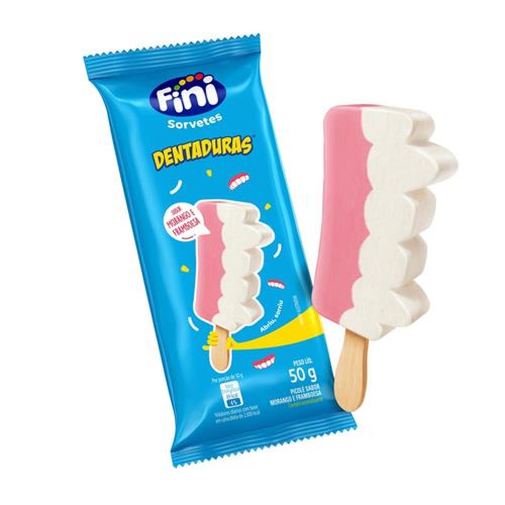 Picolé Dentadura Fini 20x50g
