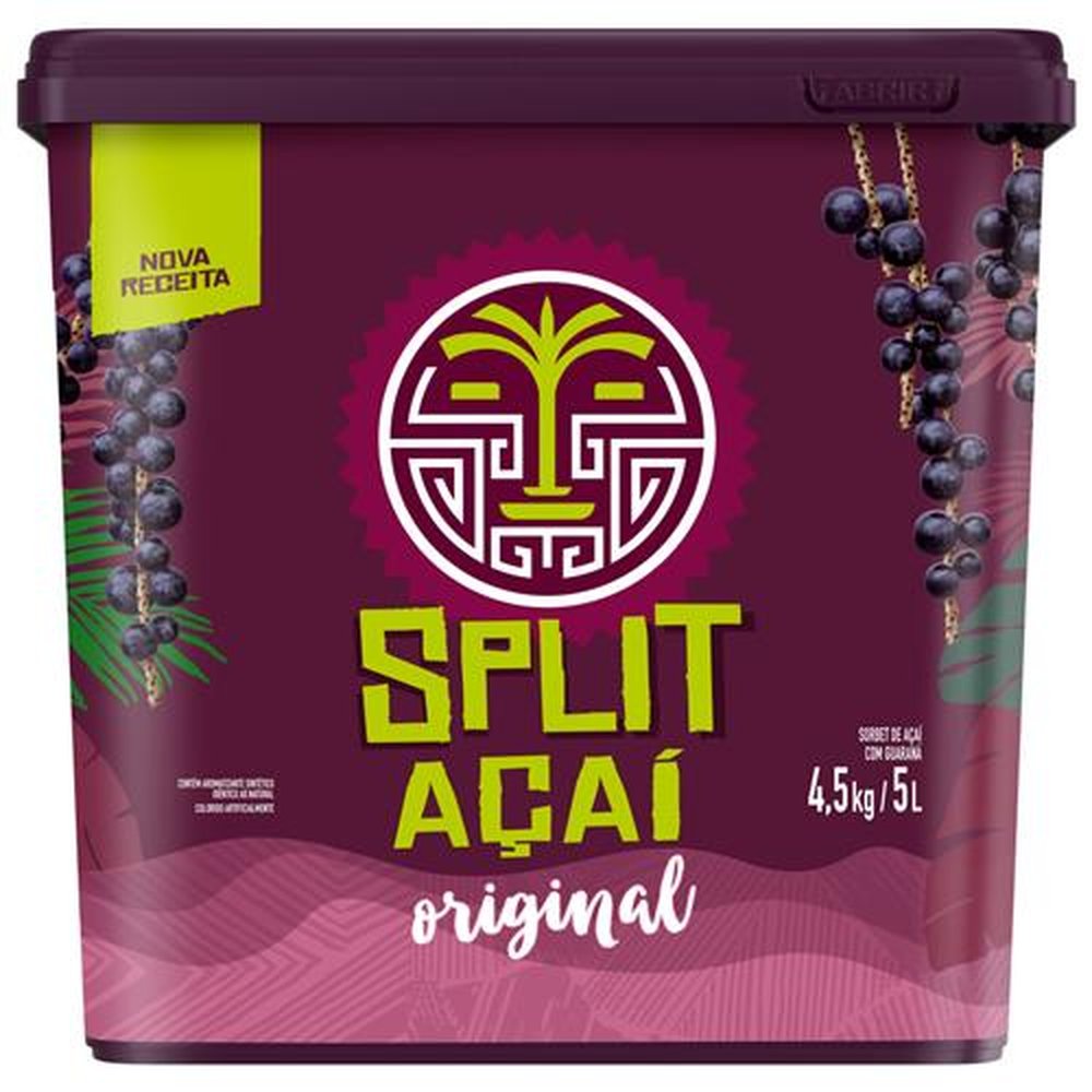 Açaí Natural Split Balde 5l