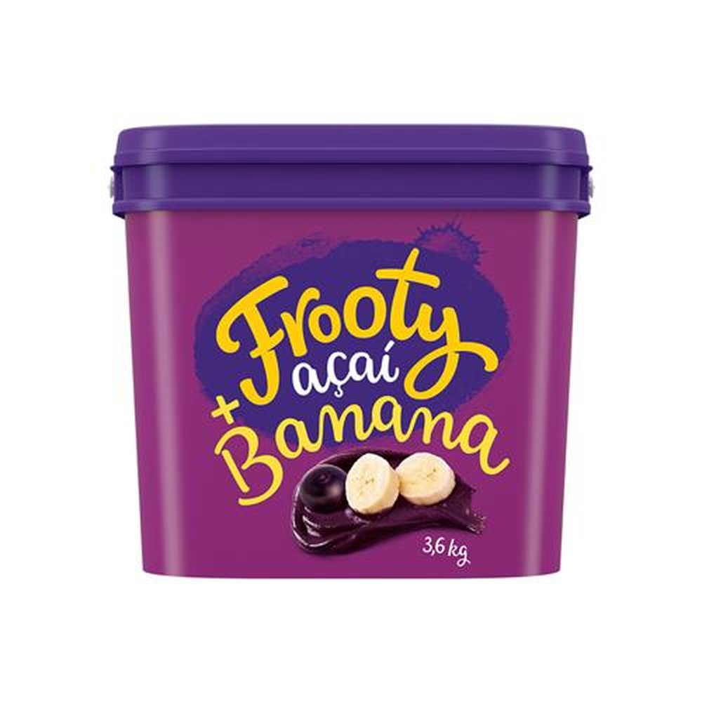 Açaí com Banana Frooty Balde 3,6kg