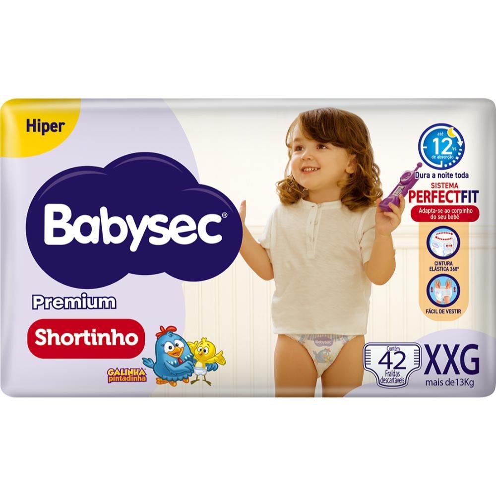 Fralda Roupa Babysec Hiper Xxg 42Un