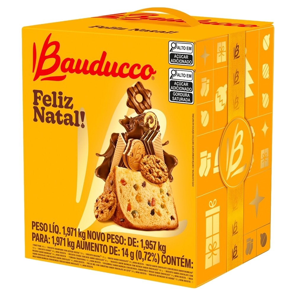 Cesta de Natal Bauducco Pequena - 1.957 Kg