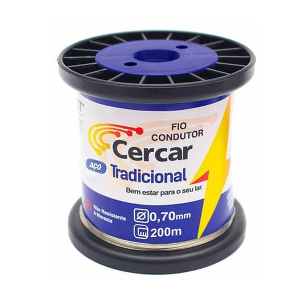 Fio De Aço Galvanizado Bobina Arame Cerca Elétrica 0,70mm