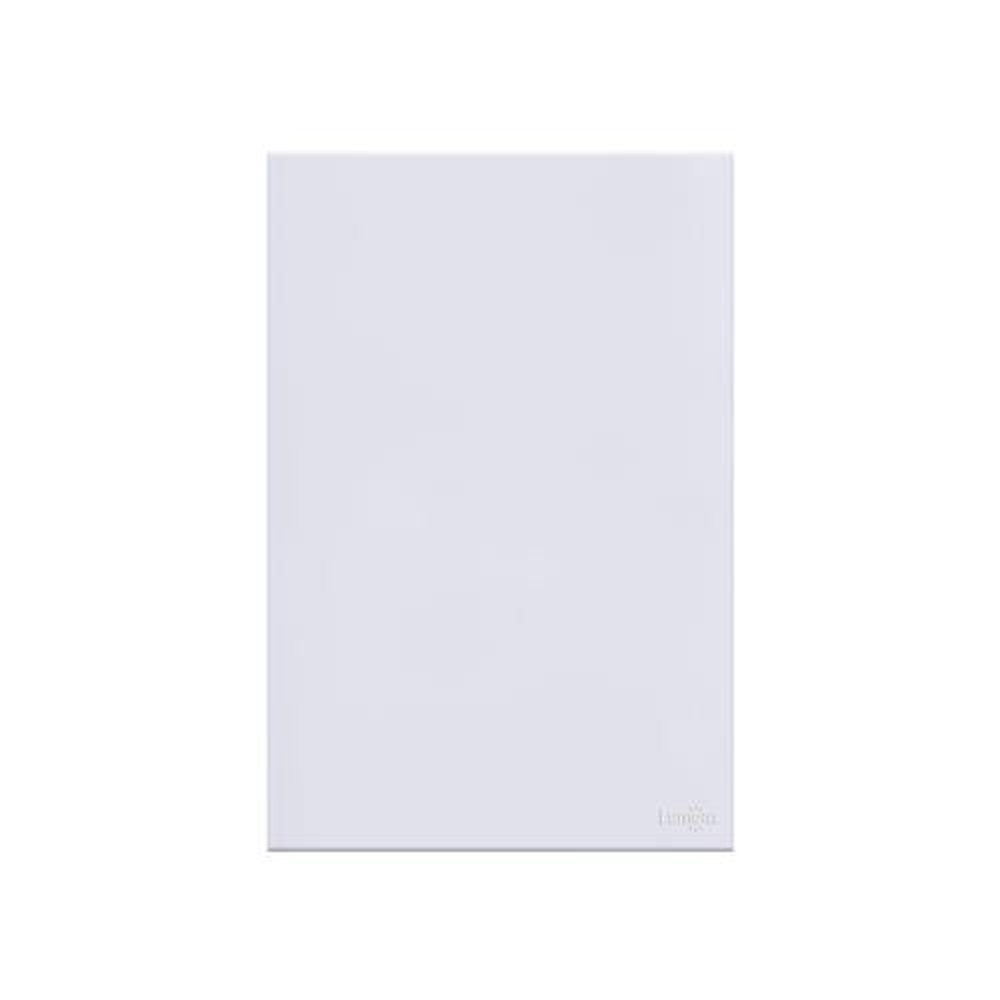 Placa Cega Glass 4x2 Espelho Em Acrilico Branco Lumenx