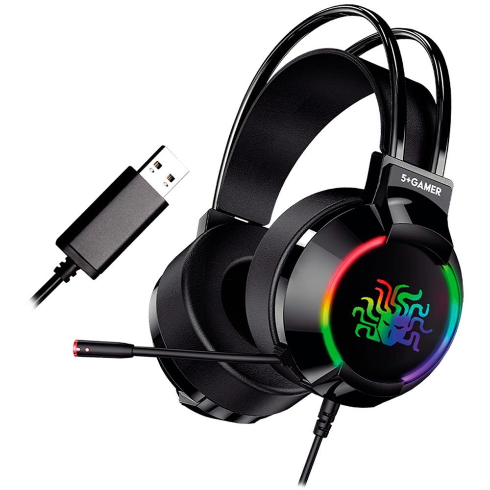 Headset Gamer 7.1 Rgb 5+ - W5-2000