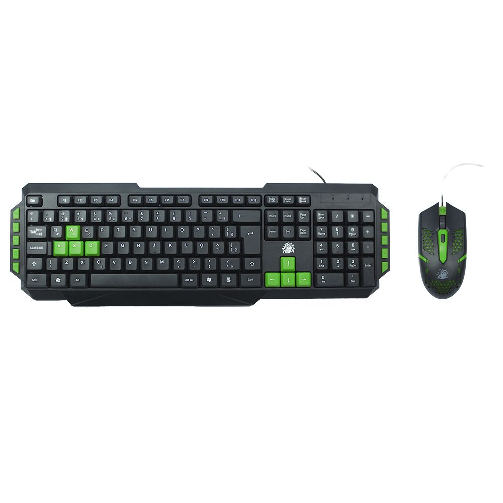 Combo 5+ Gamer Start 2.0 - Preto e Verde