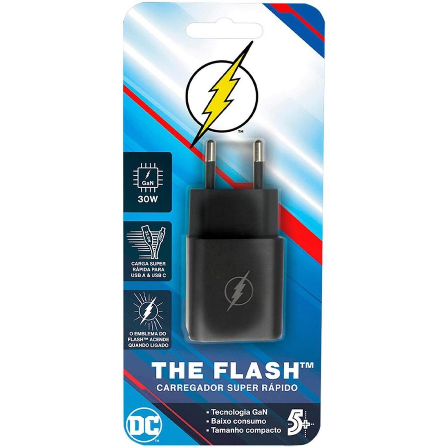 Carregador USB-A USB-C Flash 5+ Un.Venda: PC/1