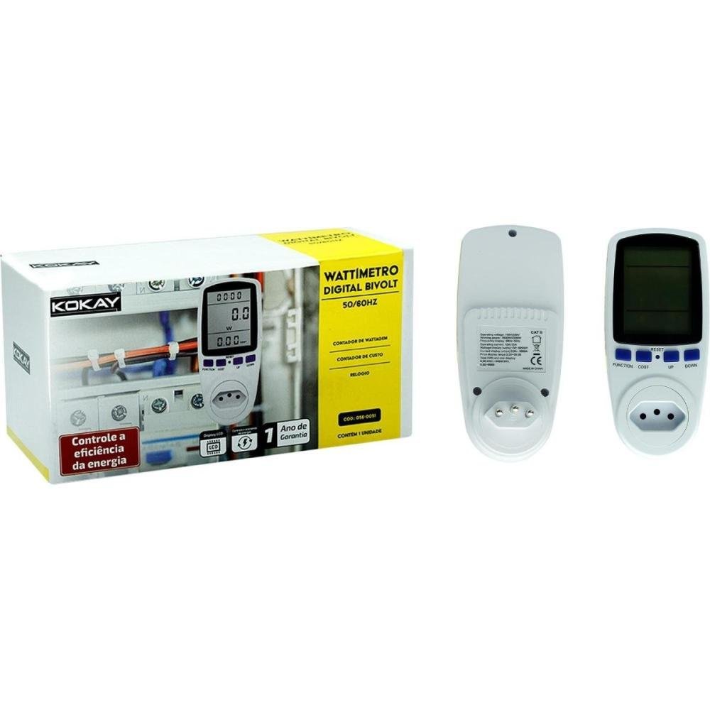 Alicate Wattimetro Digital Kokay Bivolt Un.Venda: PC/1