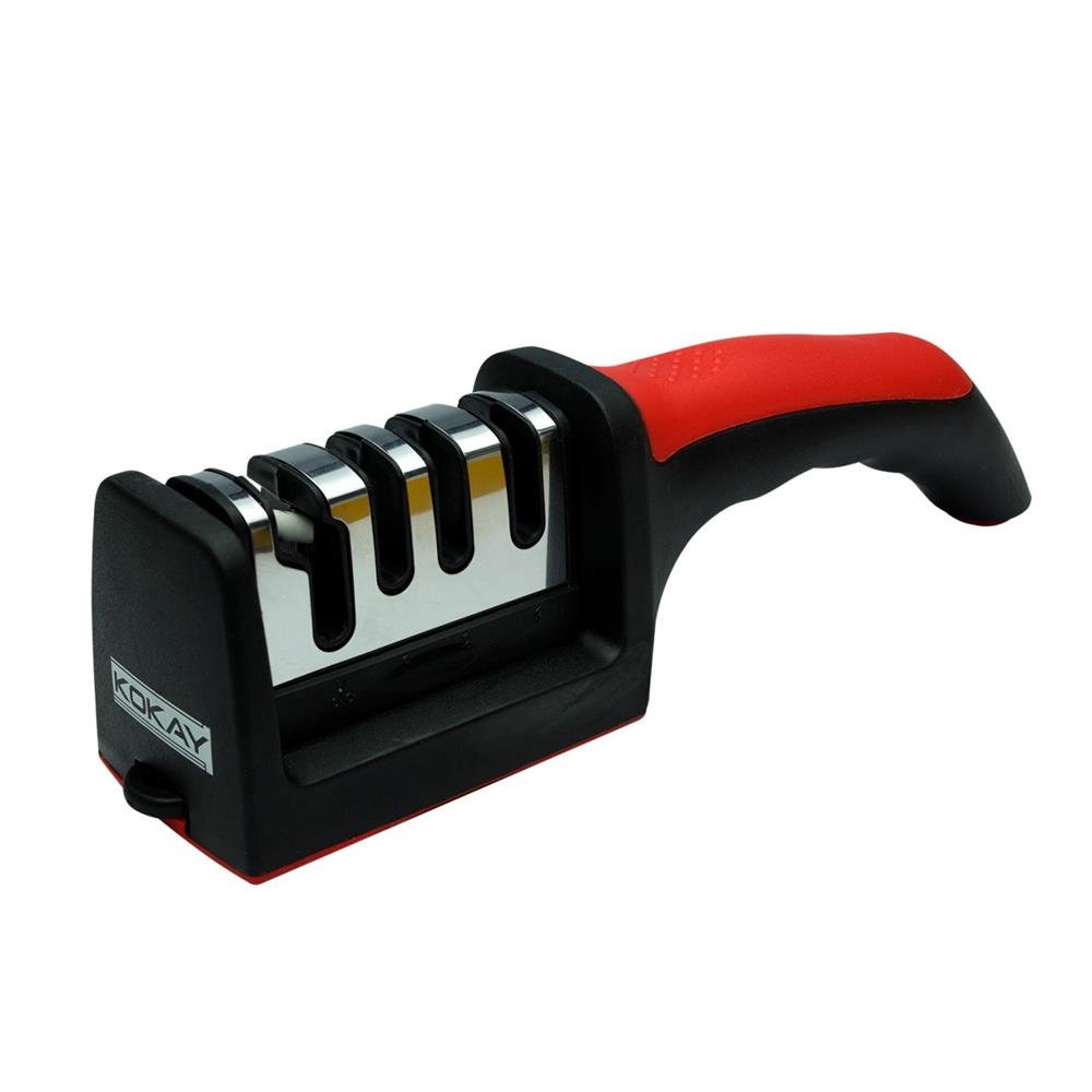 Amolador e Afiador De Facas 4 em 1 Profissional - SCE188 - KOKAY