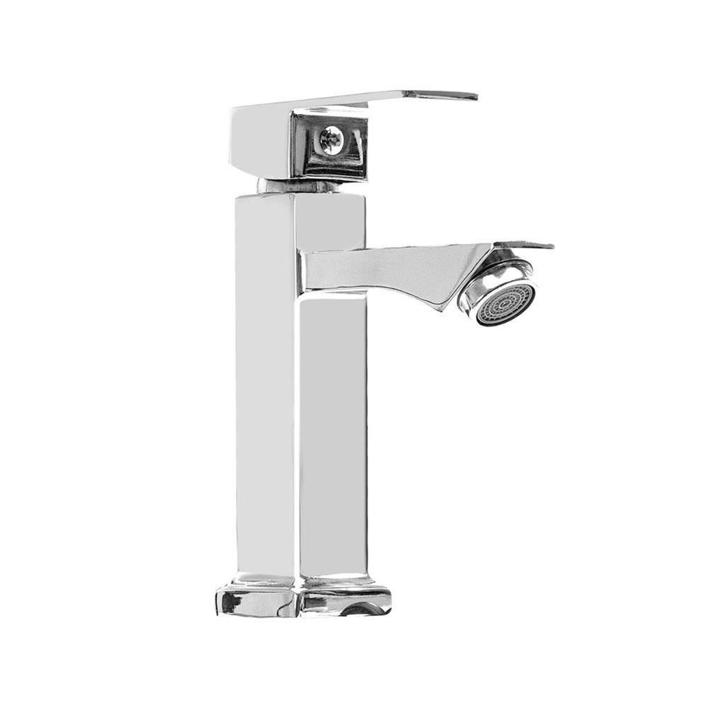 Torneira Bancada Banheiro Luxo - Cromada Bica Baixa